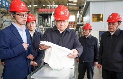 Ningxia Autonomous Region Party Secretary and Minister of the People's Congress Standing Committee, Liang Yanshun, conducted a research visit to the DODGEN Ningdong Pilot Base.